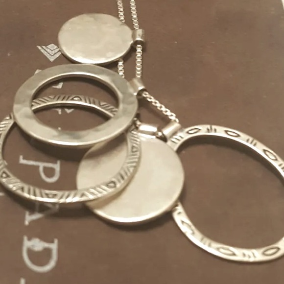 Silpada Vintage Rare Sterling Silver Varied Circles Necklace - Picture 15 of 15